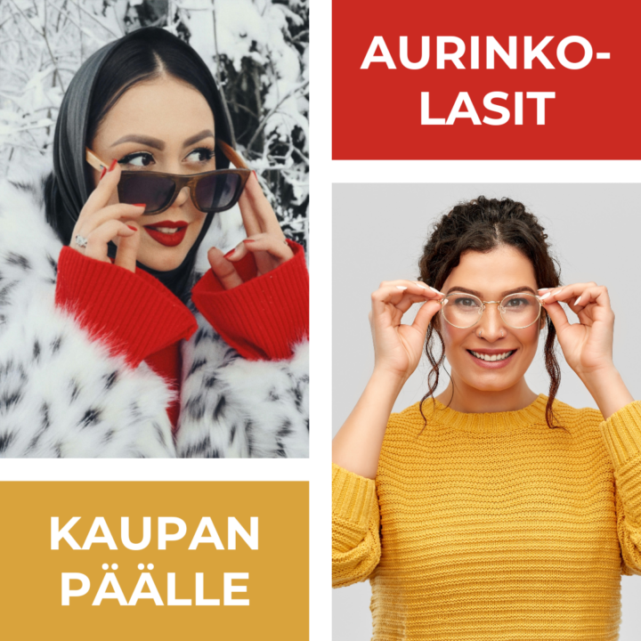 Aurinkolasit kaupanpäälle